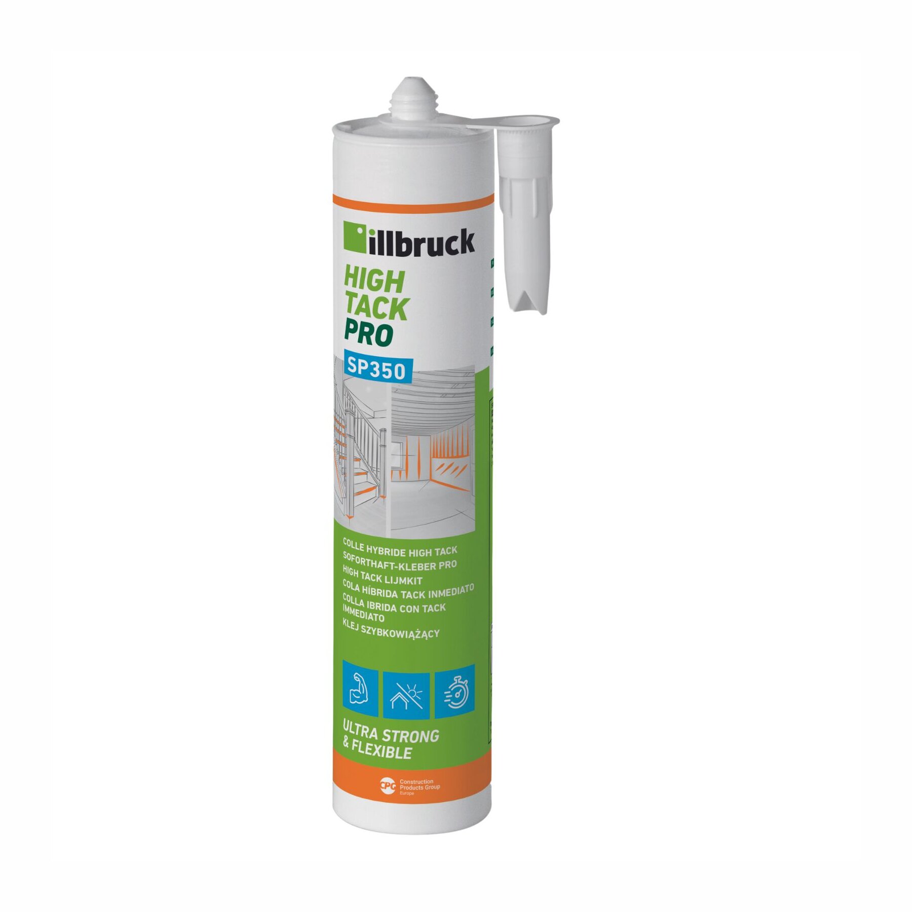 illbruck SP350 Soforthaftkleber HIGH TACK PRO 310ml Kartusche, versch. Farben