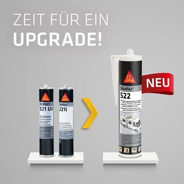Sikaflex 522 1K Polymer Kleb- und Dichtstoff 300ml Kartusche versch. Farben