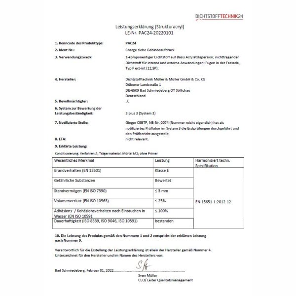 duBAUST PAC24 Strukturacryl  12,5% Bewegungsaufnahme, überstreichbar, schnellregenfest 310ml Kartusche weiß
