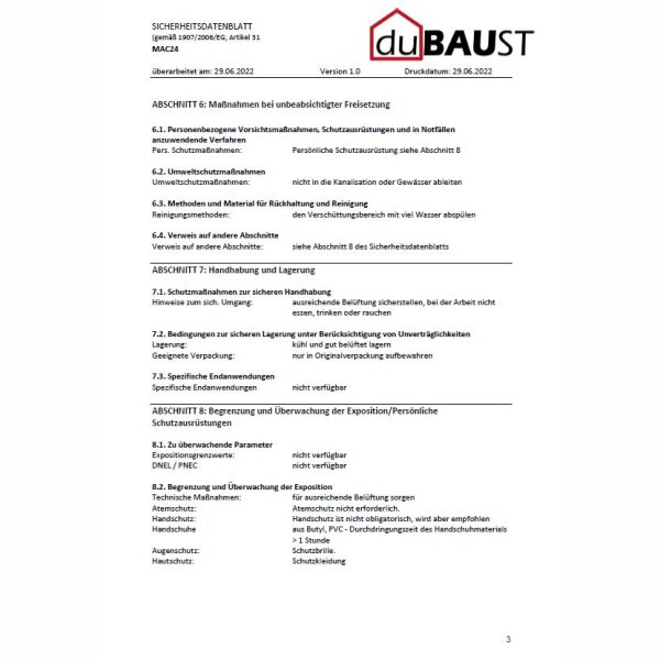 duBAUST PAC24 Strukturacryl  12,5% Bewegungsaufnahme, überstreichbar, schnellregenfest 310ml Kartusche weiß
