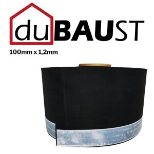 duBAUST EPM24 100mm x 1,2mm 25m/Rolle EPDM-Folie mit Butylklebestreifen