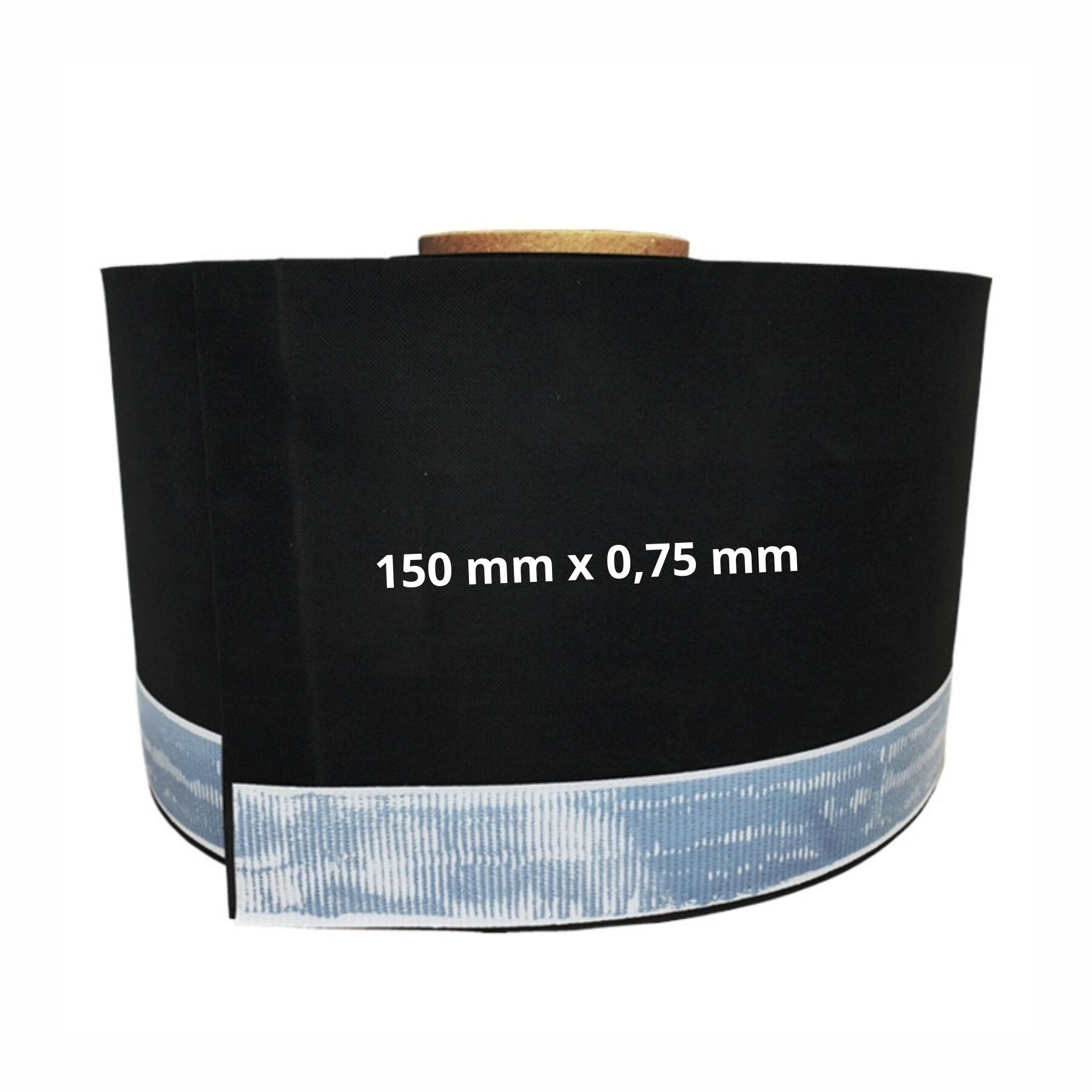 duBAUST EPM24 150mm x 0,75mm 25m/Rolle EPDM-Folie mit Butylklebestreifen