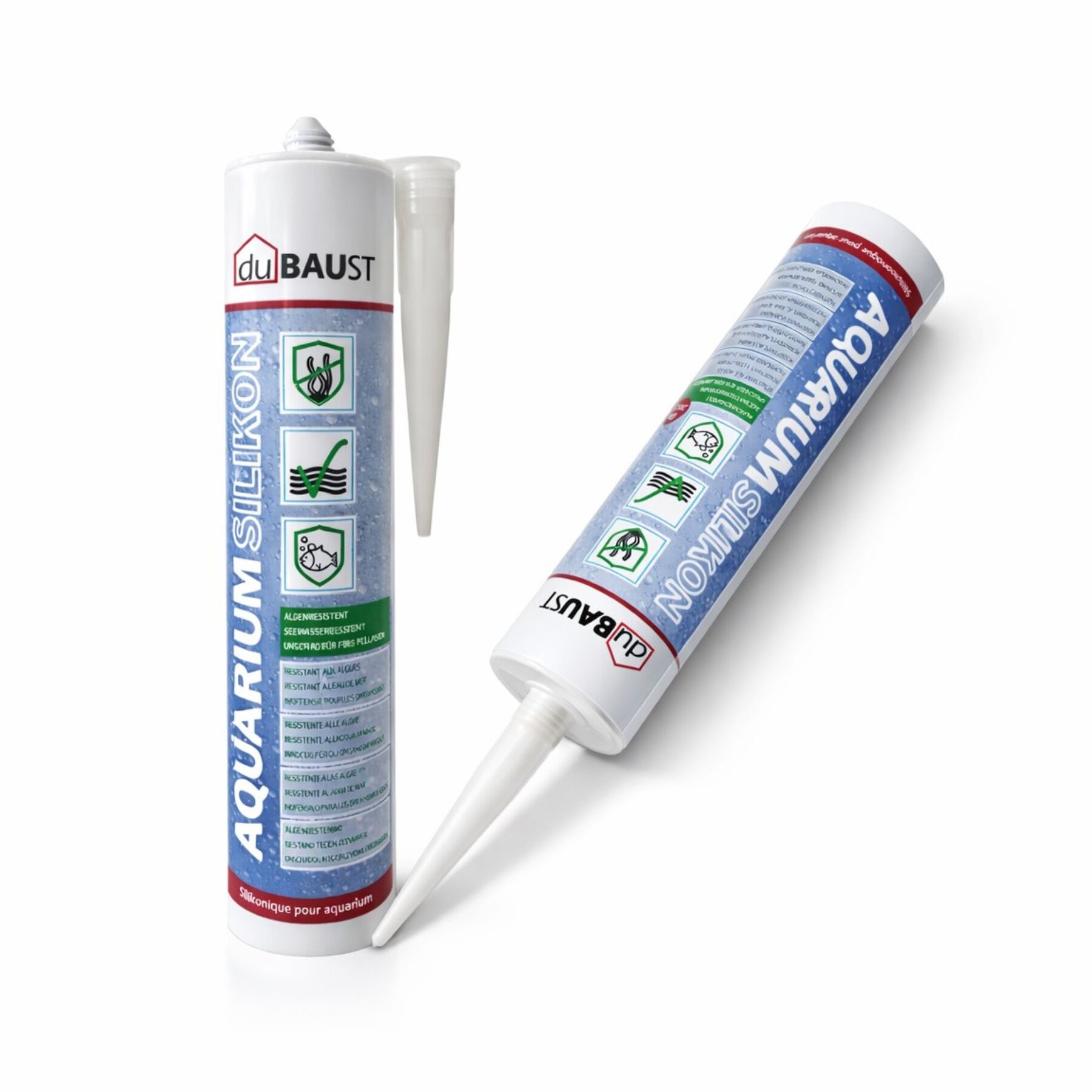 duBAUST Aquariumsilikon SAQ24 310 ml Kartusche - 2 Farben
