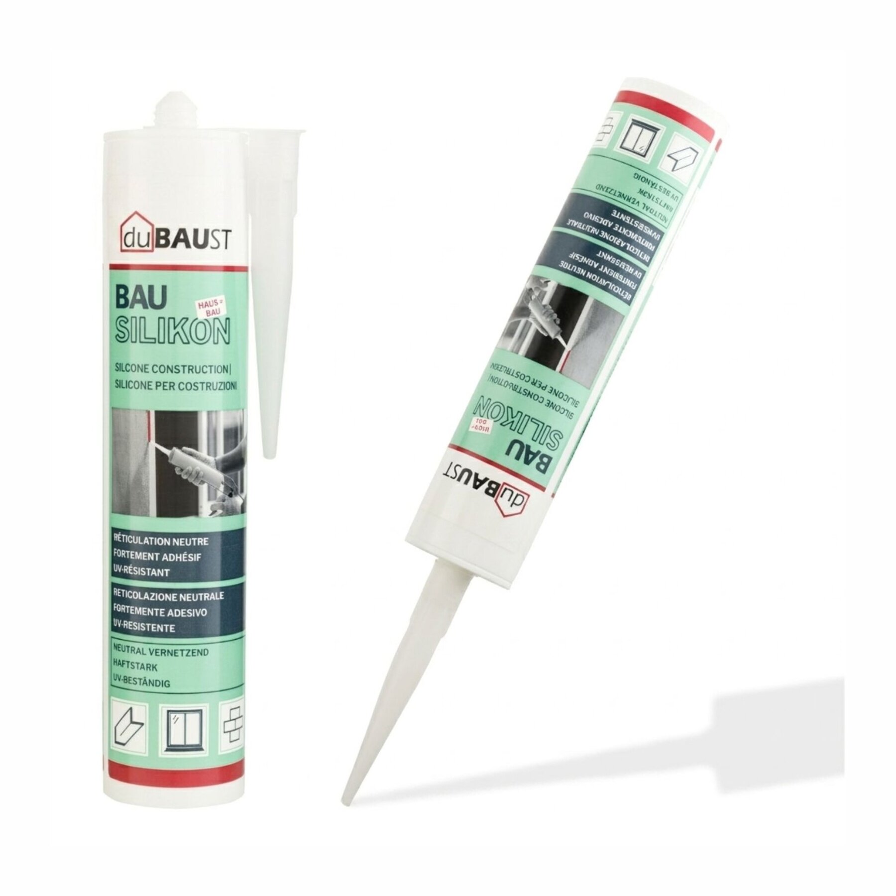 duBAUST BAS24 Bausilikon 310 ml Kartusche – Neutralvernetzend & MEKO-frei I viele Farben
