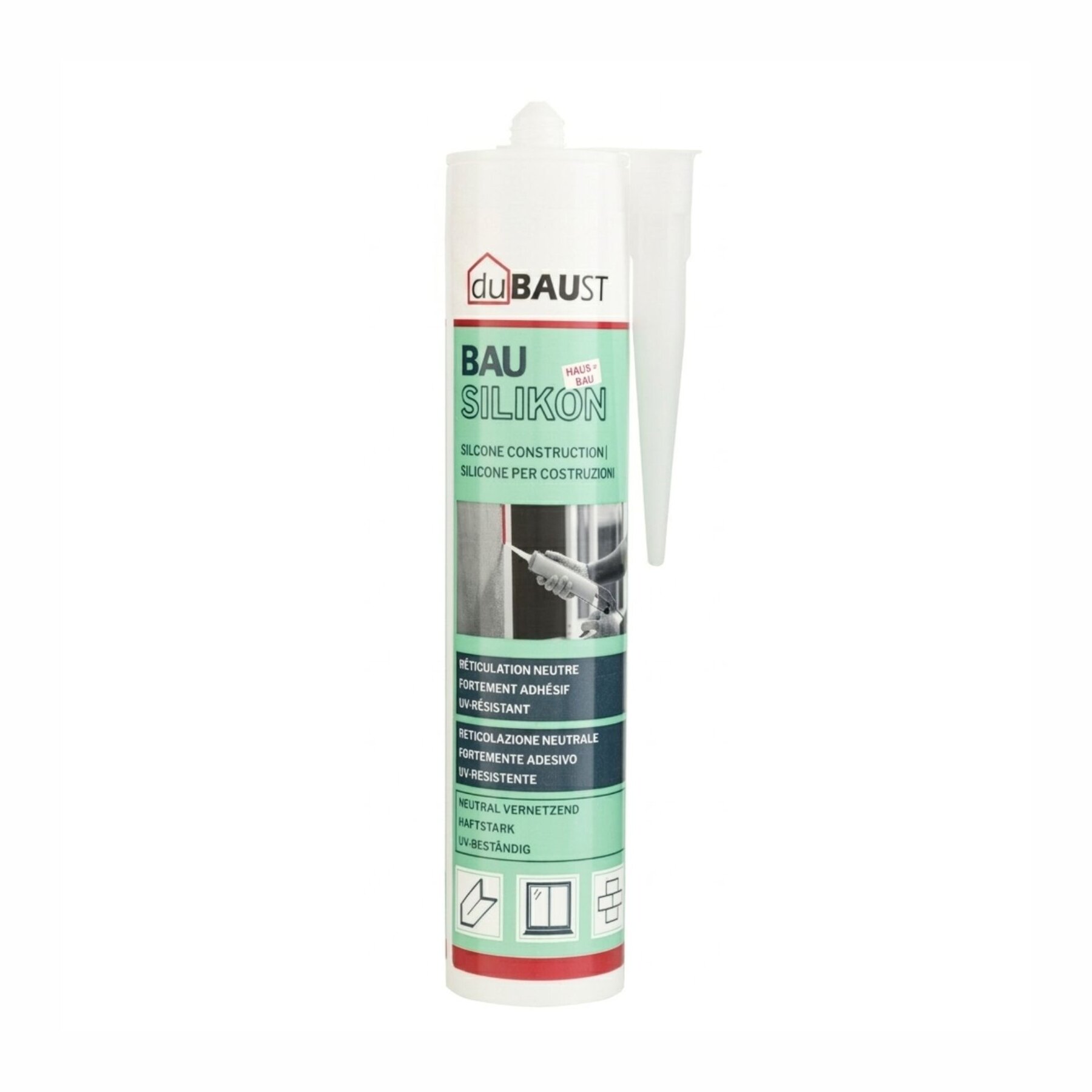 duBAUST BAS24 Bausilikon neutralvernetzend 310 ml weiß