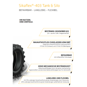 Sikaflex 403 Tank & Silo Spezialdichtstoff 600ml 2 Farben