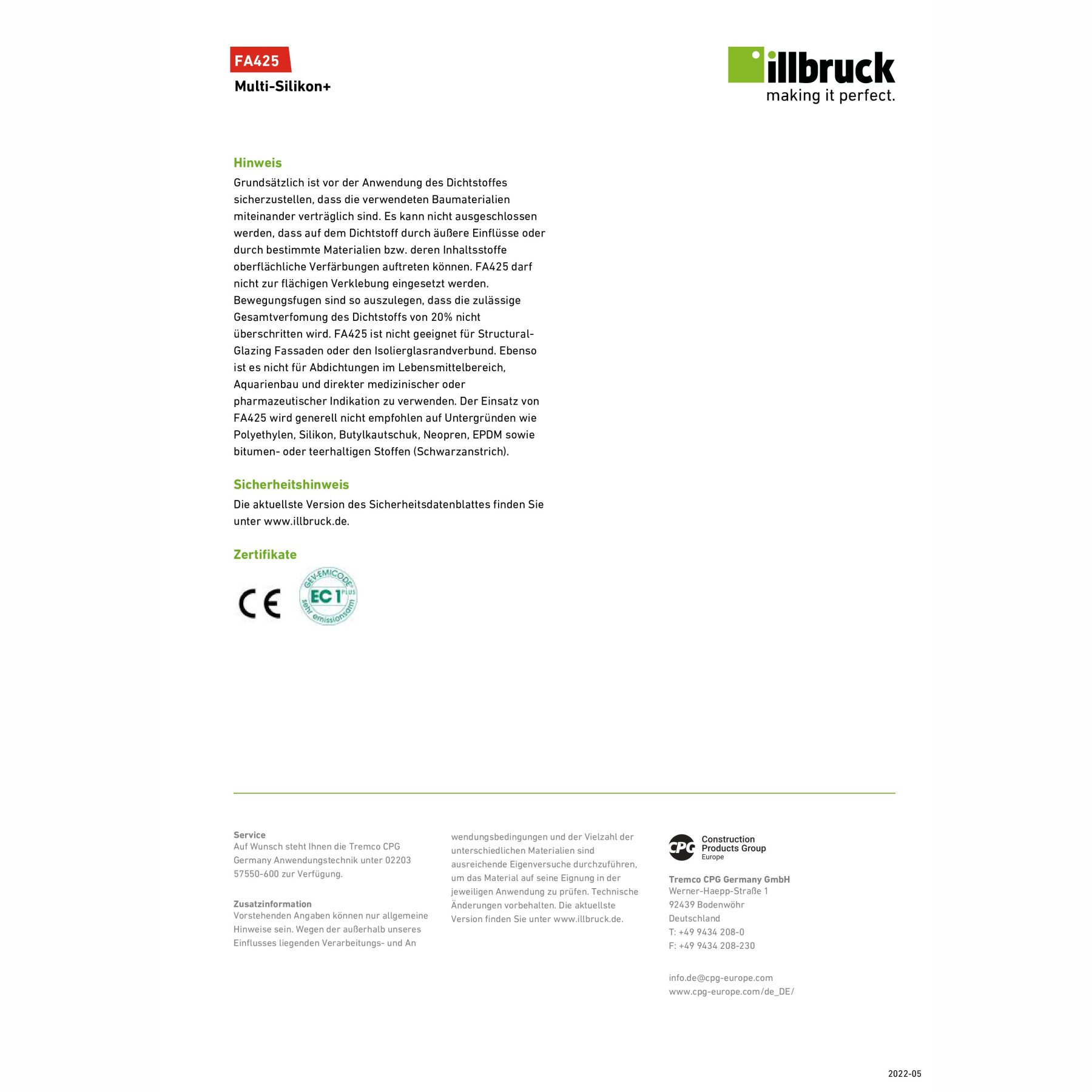 RESTPOSTEN 12x Illbruck FA425 Multi-Silikon+ 310ml versch. Farben