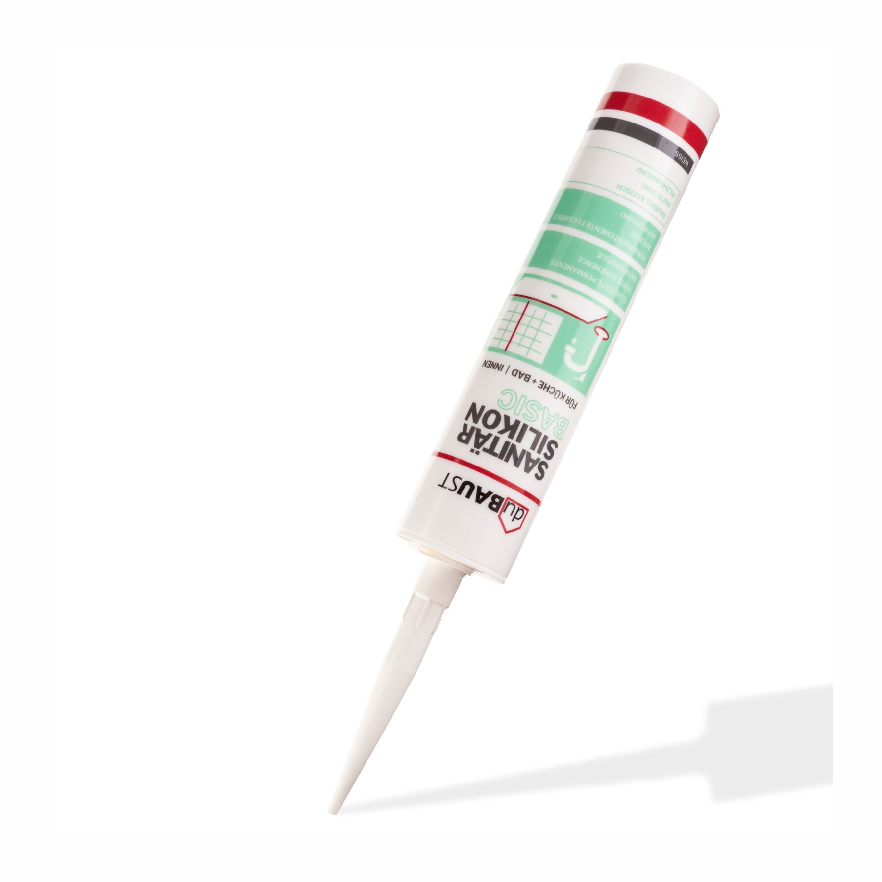 duBAUST SAB24 Sanitärsilikon Basic 300ml Kartusche versch. Farben