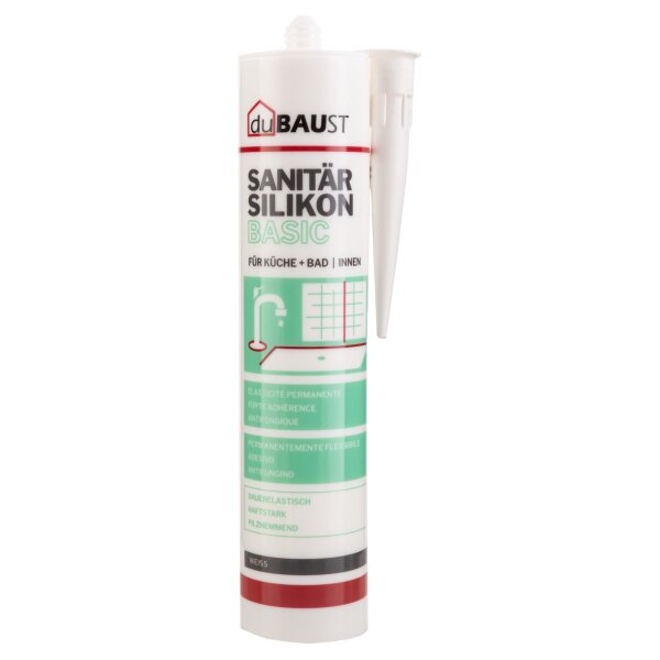 duBAUST SAB24 Sanitärsilikon Basic 300ml Kartusche versch. Farben