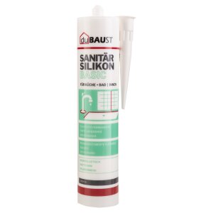 duBAUST SAB24 Sanitärsilikon Basic 300ml Kartusche...