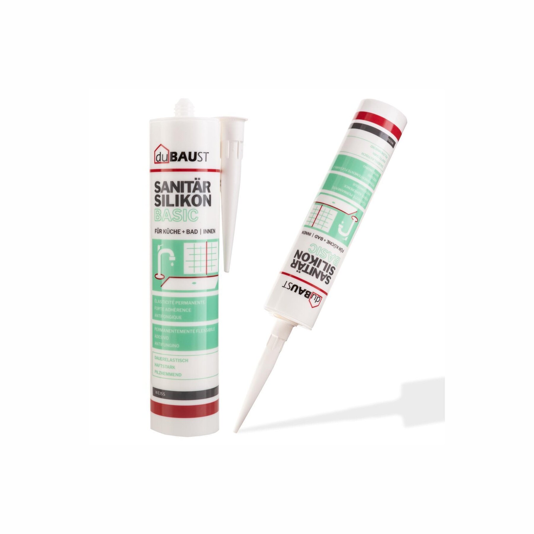 duBAUST SAB24 Sanitärsilikon Basic 300ml Kartusche transparent