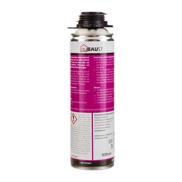 duBAUST PRS24 Pistolen- & Schaumreiniger 500ml Dose