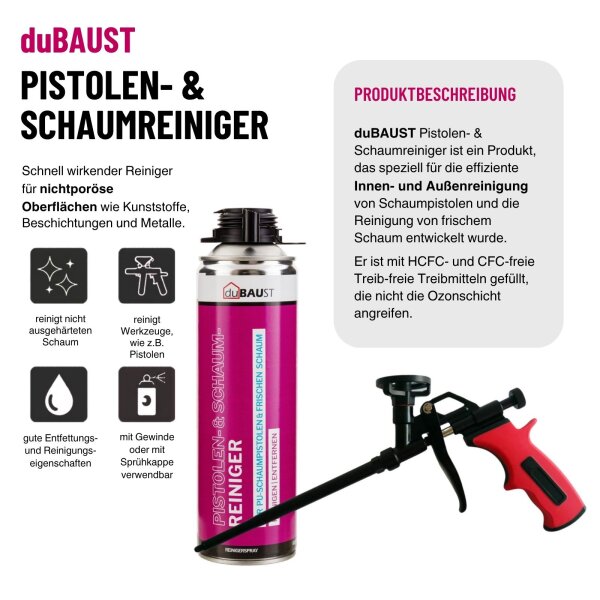 duBAUST PRS24 Pistolen- & Schaumreiniger 500ml Dose