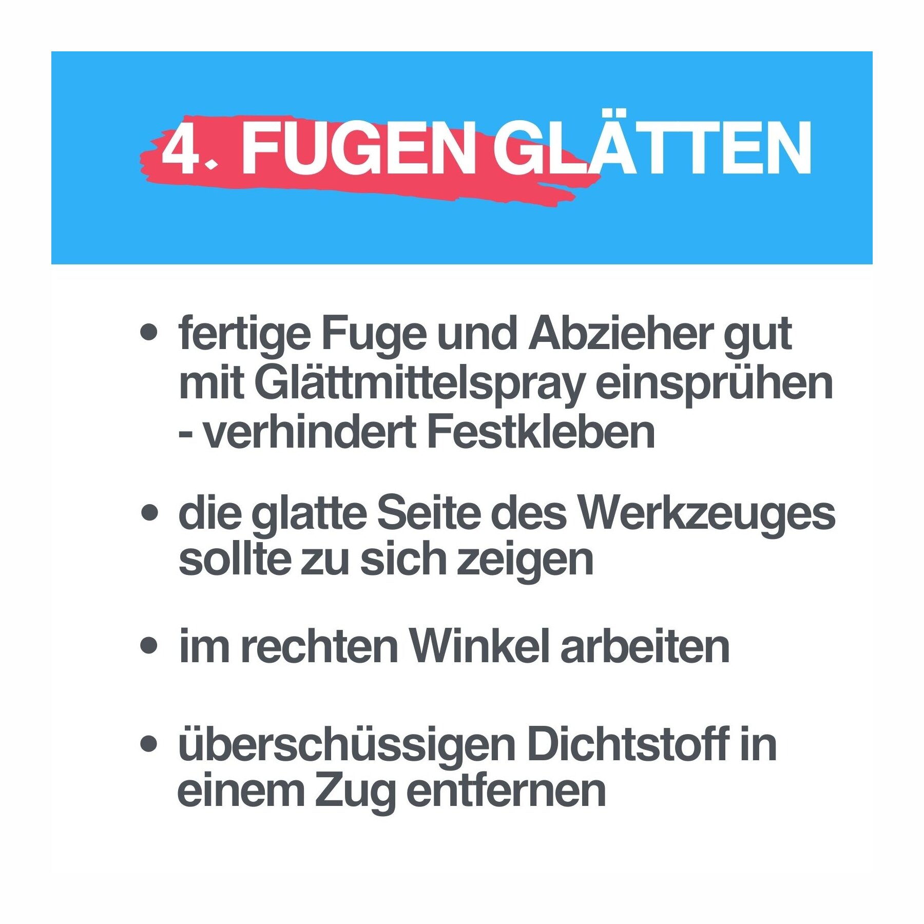 duBAUST Fugenglätter für professionelles Abglätten v. Dichtstoffen 5er SET