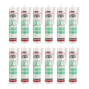 12x duBAUST SAB24 Sanitärsilikon Basic 300ml...