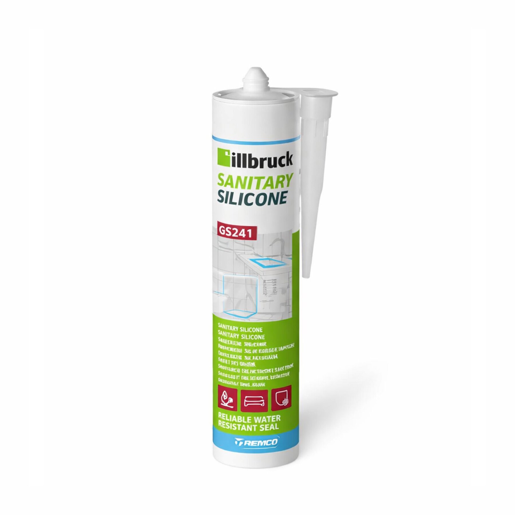 RESTPOSTEN Illbruck GS241 Sanitärsilikon 310ml weiss MHD 02/26
