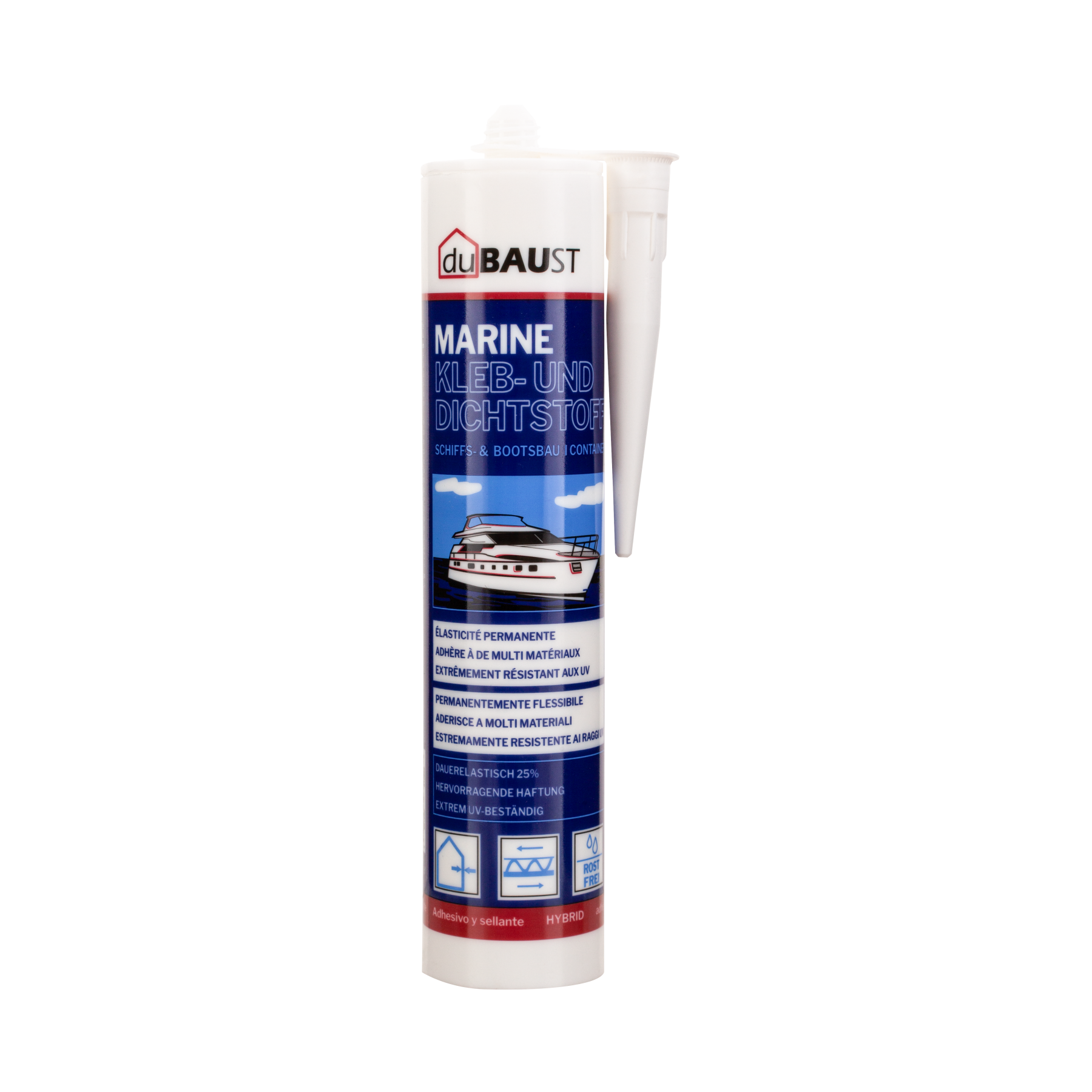 duBAUST BOT24 Marine Klebdichtstoff 290ml Kartusche schwarz