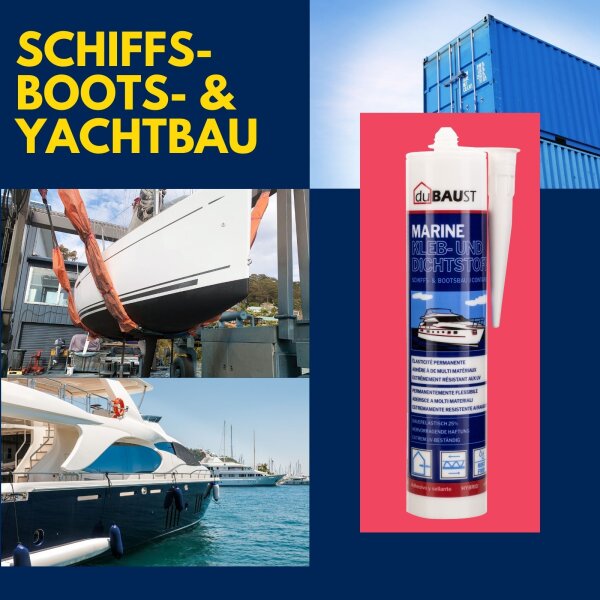 duBAUST BOT24 Marine Klebdichtstoff 290ml Kartusche schwarz