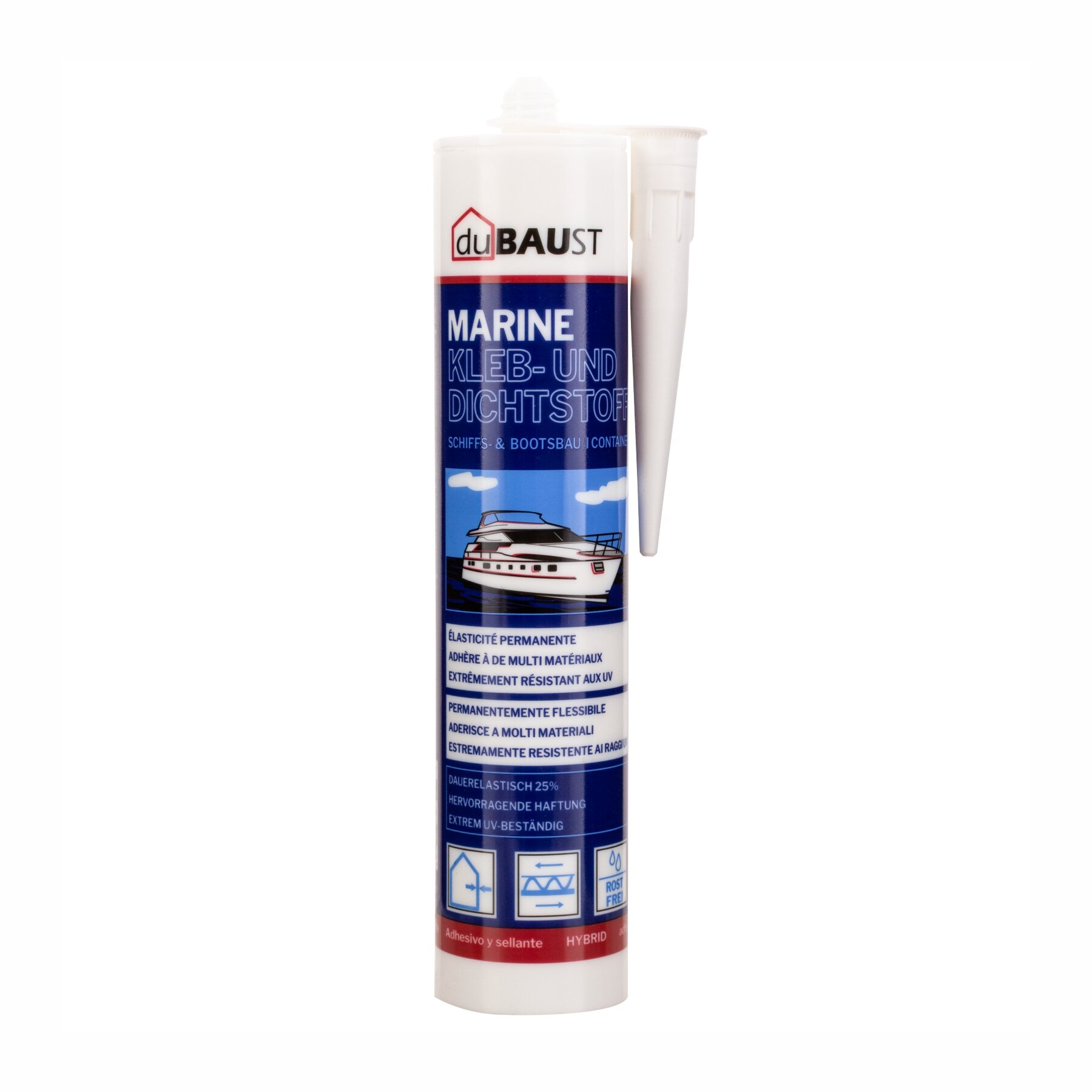 duBAUST BOT24 Marine Klebdichtstoff 290ml Kartusche weiß
