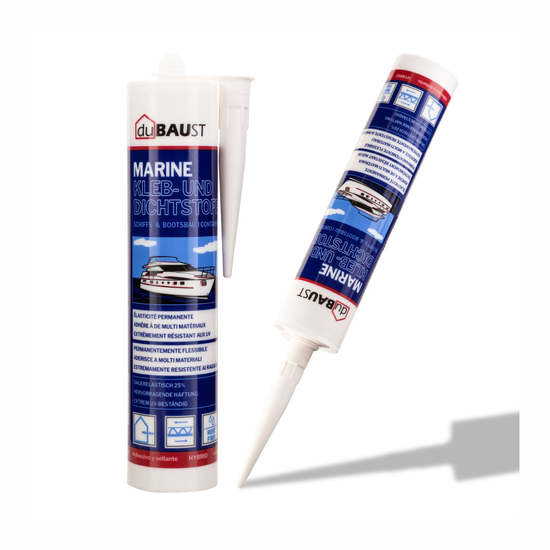 duBAUST BOT24 Marine Klebdichtstoff 290ml Kartusche weiß