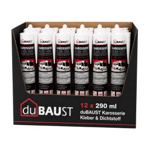 12x duBAUST Karosserie Klebdichtstoff 290ml Kartusche