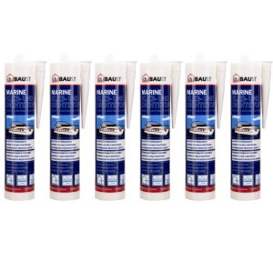 6x duBAUST BOT24 Marine Klebdichtstoff 290ml Kartusche...