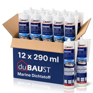 12x duBAUST BOT24 Marine Klebdichtstoff 290ml Kartusche versch. Farben