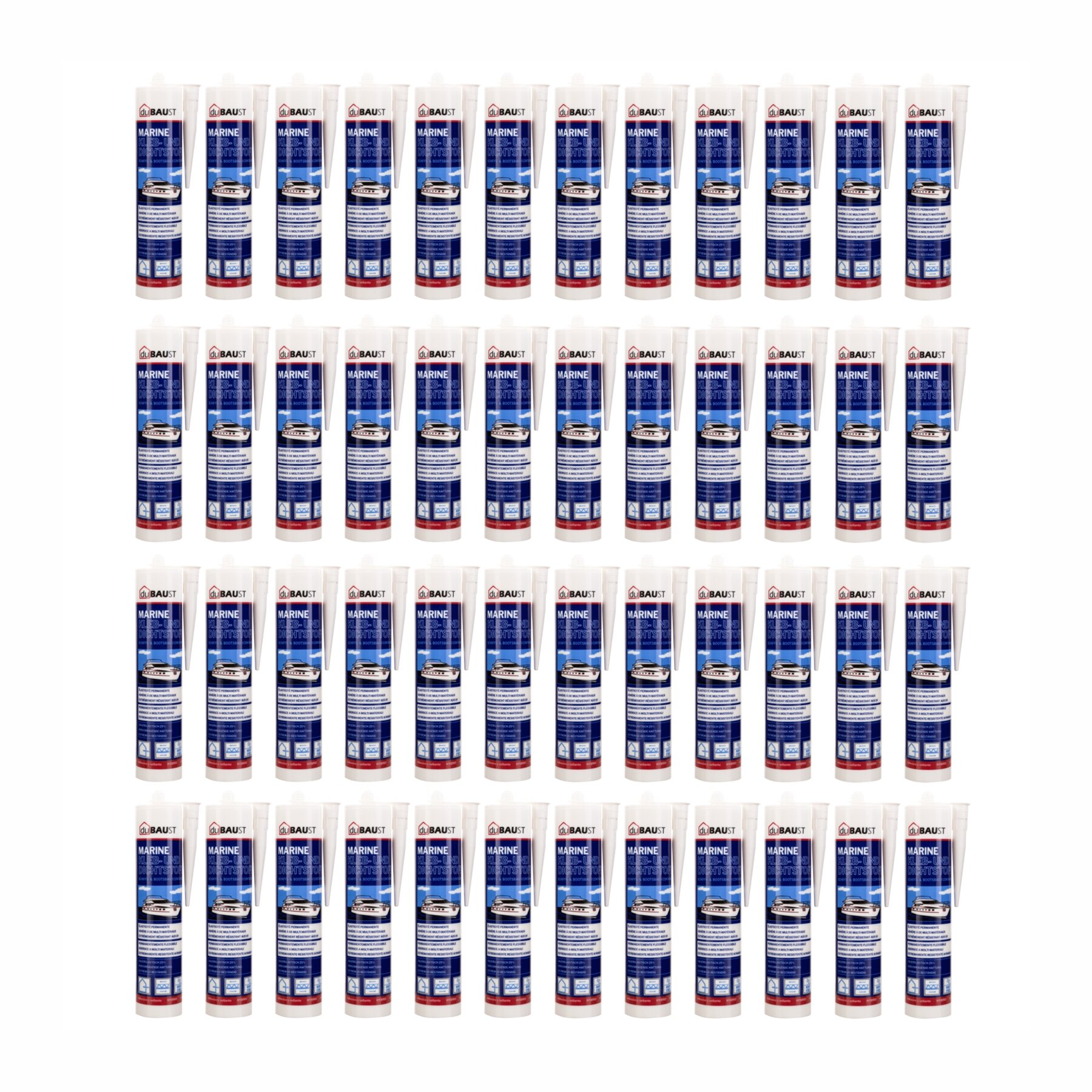 48x duBAUST BOT24 Marine Klebdichtstoff 290ml Kartusche versch. Farben