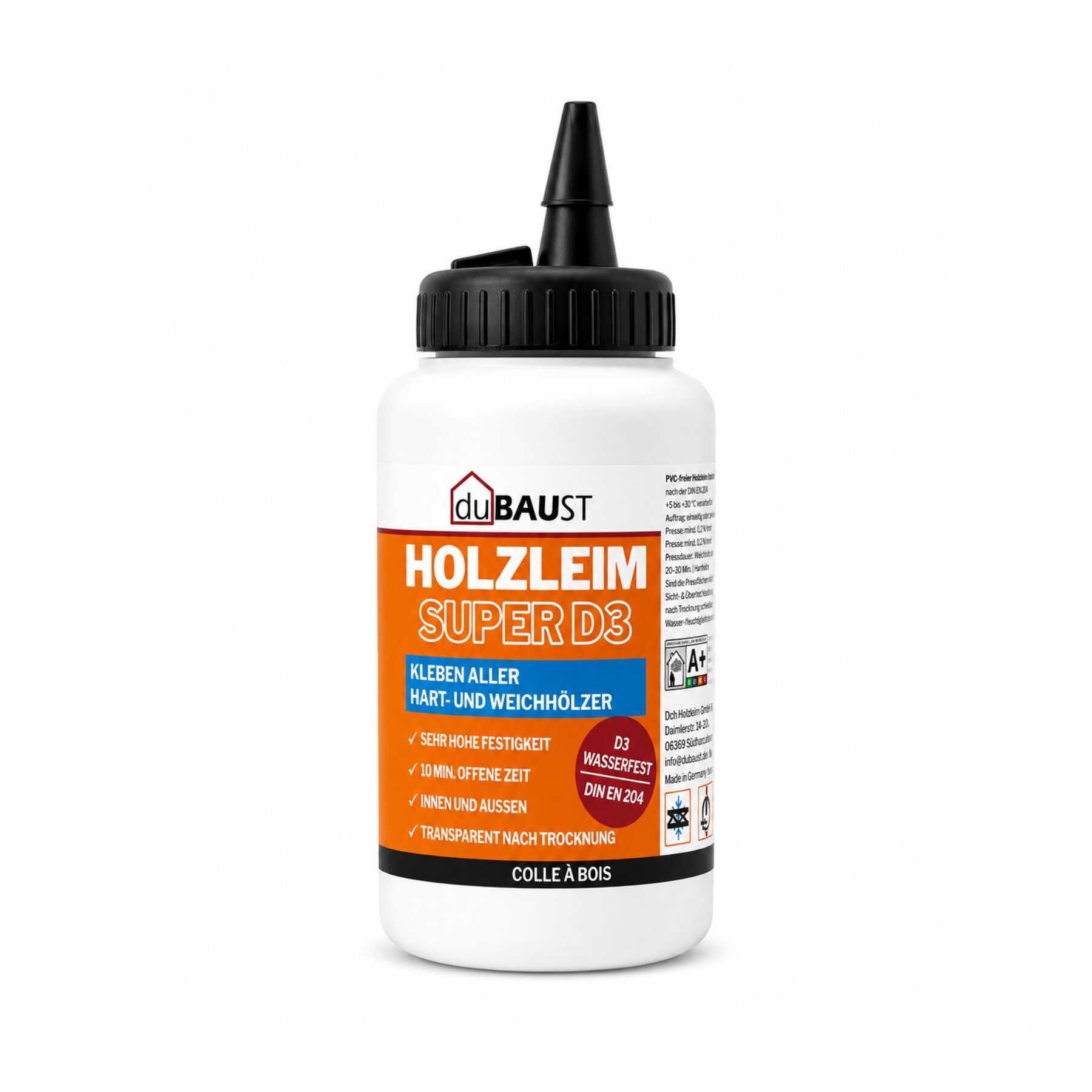 duBAUST WOD24 SUPER D3 Holzleim 500g Flasche