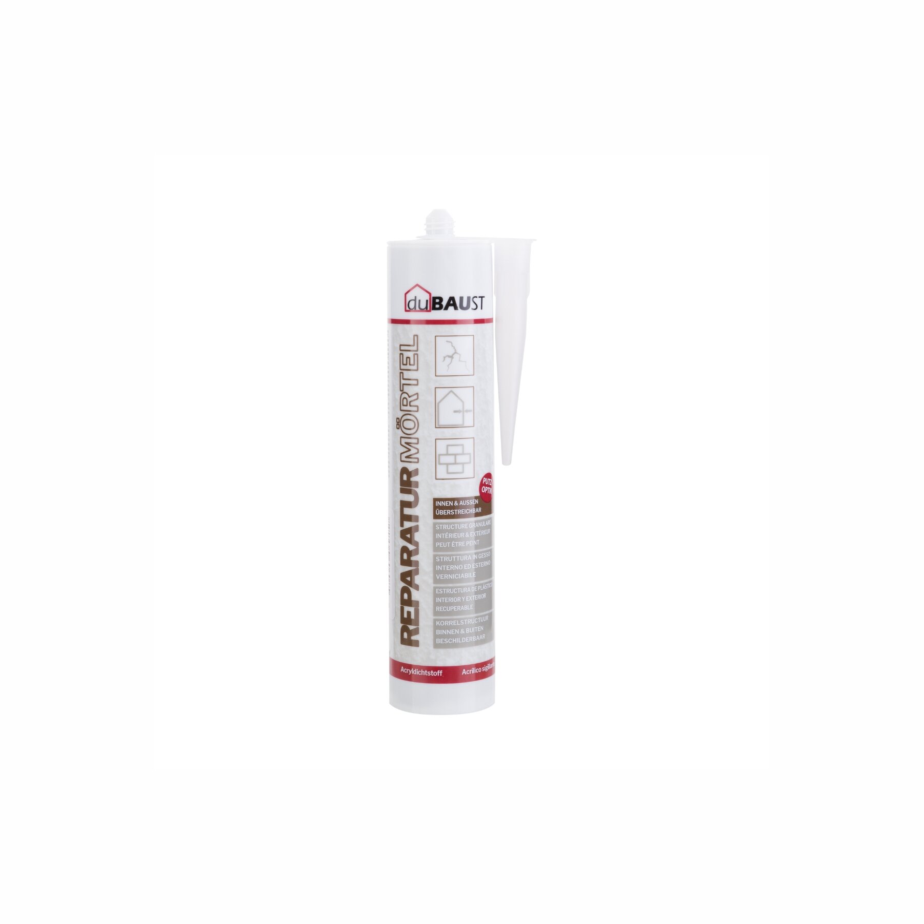 Reparaturmörtel duBAUST REP24 Kartusche 564g/310ml zementgrau