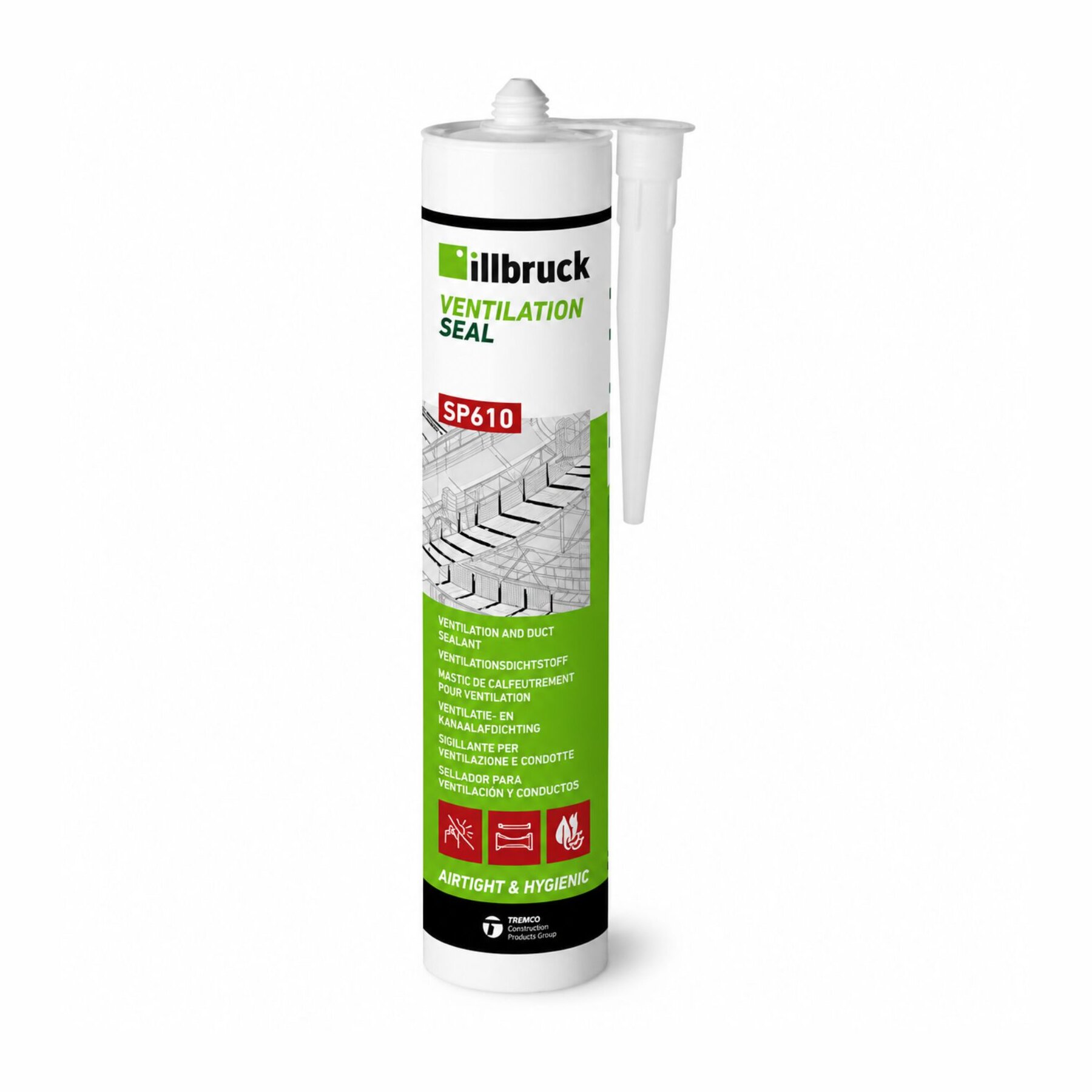 RESTPOSTEN illbruck SP610 Reinraum Hybrid Dichtstoff 310ml Grau MHD 08/26