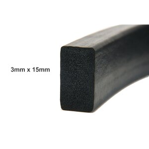 Moosgummi Dichtung Flach Vierkant Dichtband EPDM...