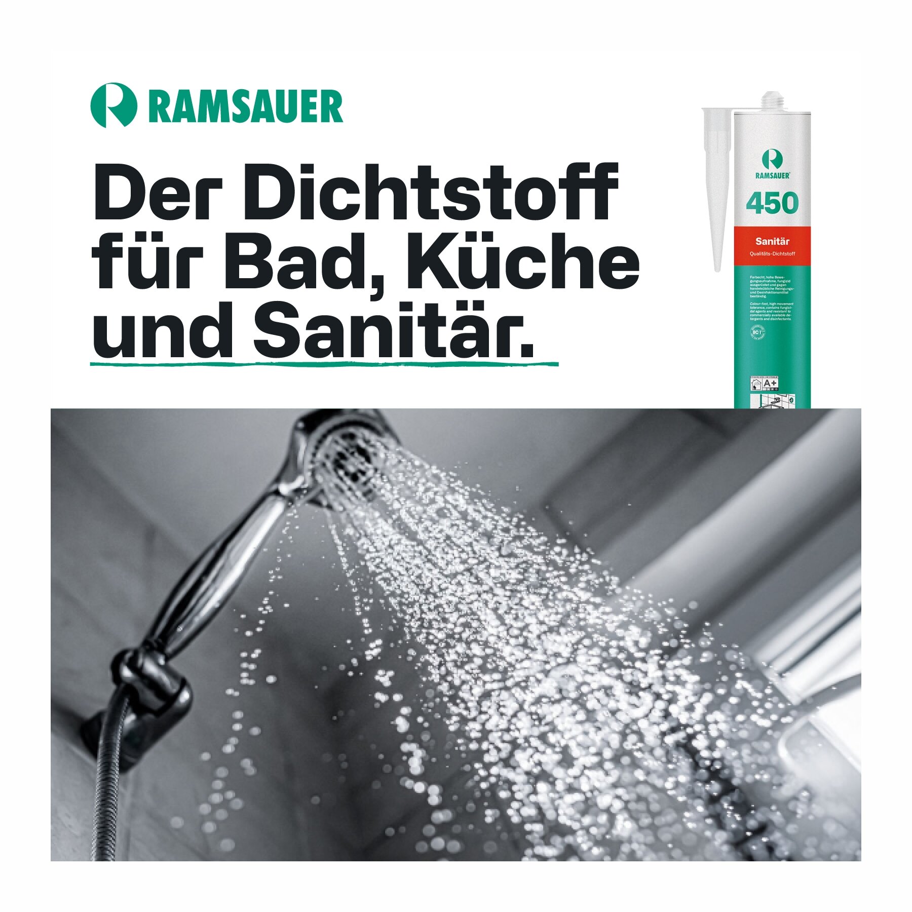 Ramsauer 450 Sanitärsilikon 310 ml Kartusche bahama matt