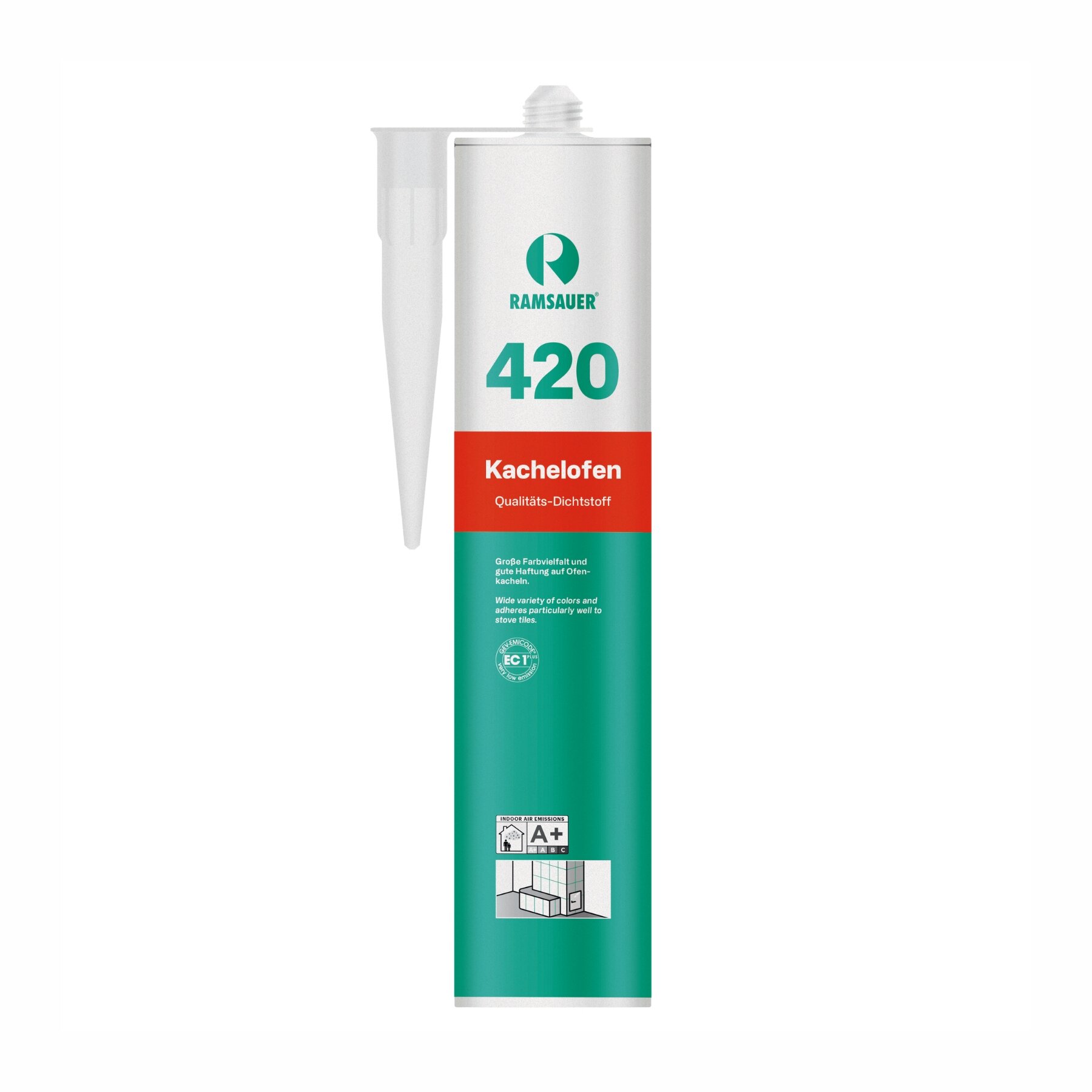 Ramsauer 420 hitzebeständiger Kachelofen Acryldichtstoff 310 ml Kartusche