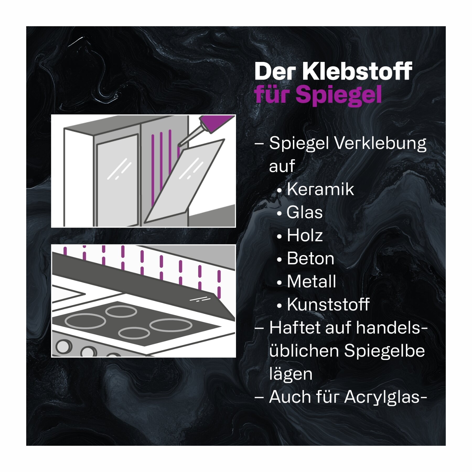 Ramsauer 660 Spiegelkleber 310 ml Kartusche weiss