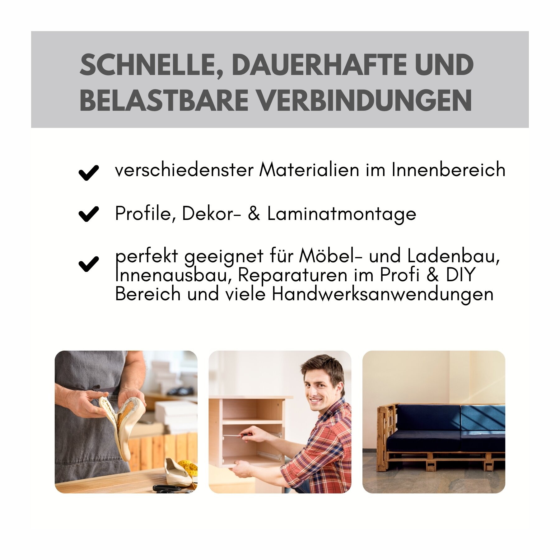 dubaust CLU24 Kraftkleber Kontaktkleber flüssig  für sofortige, präzise Verbindungen innen 250 ml Dose mit Pinsel am Deckel