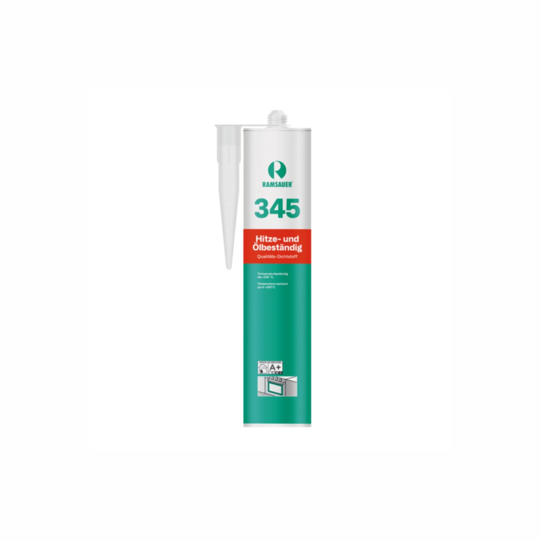 Ramsauer 345 Hitze-Ölbeständig Silikon 310 ml Kartusche schwarz