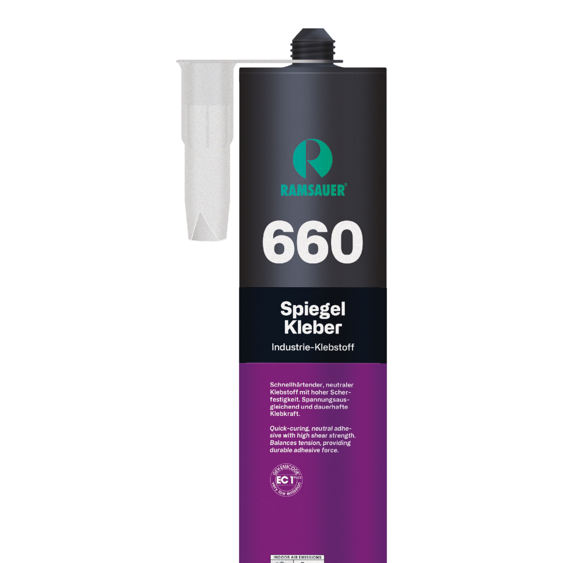 Ramsauer 660 Spiegelkleber 310 ml Kartusche grau