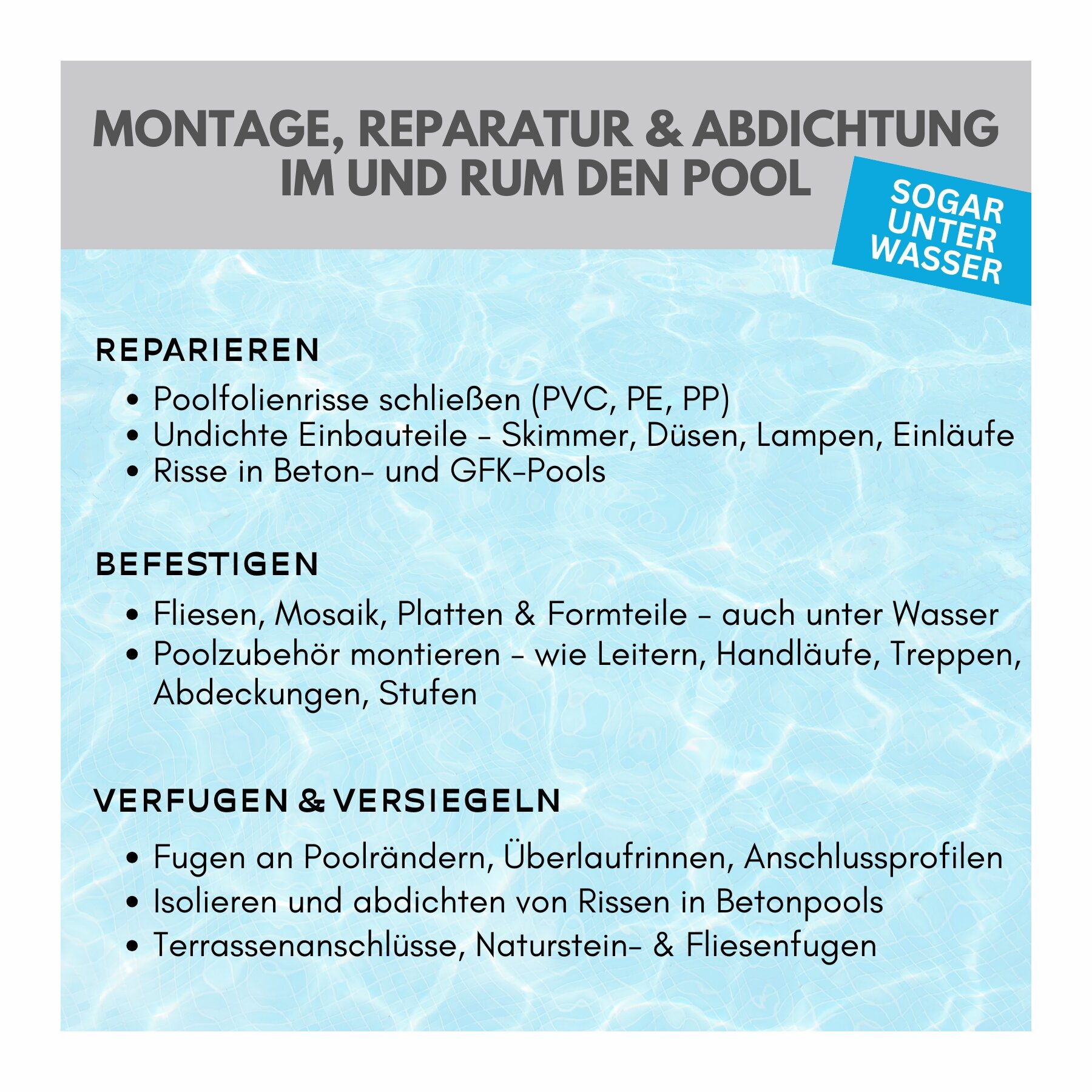 duBAUST POD24 PoolFix Hochleistungs Poolkleber 422 g Kartusche schwimmbadblau (RAL5012)