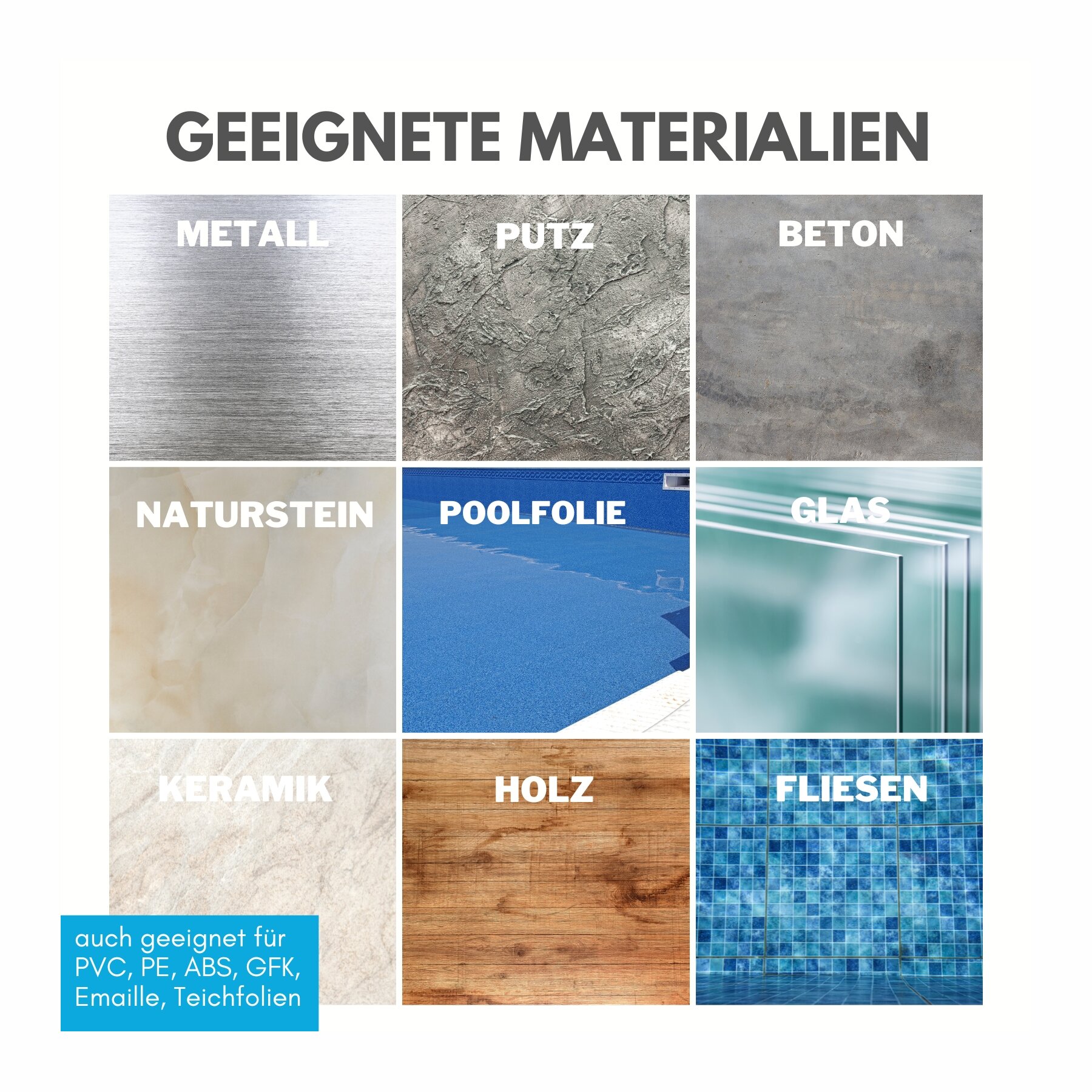 duBAUST POD24 PoolFix Hochleistungs Poolkleber 422 g Kartusche schwimmbadblau (RAL5012)
