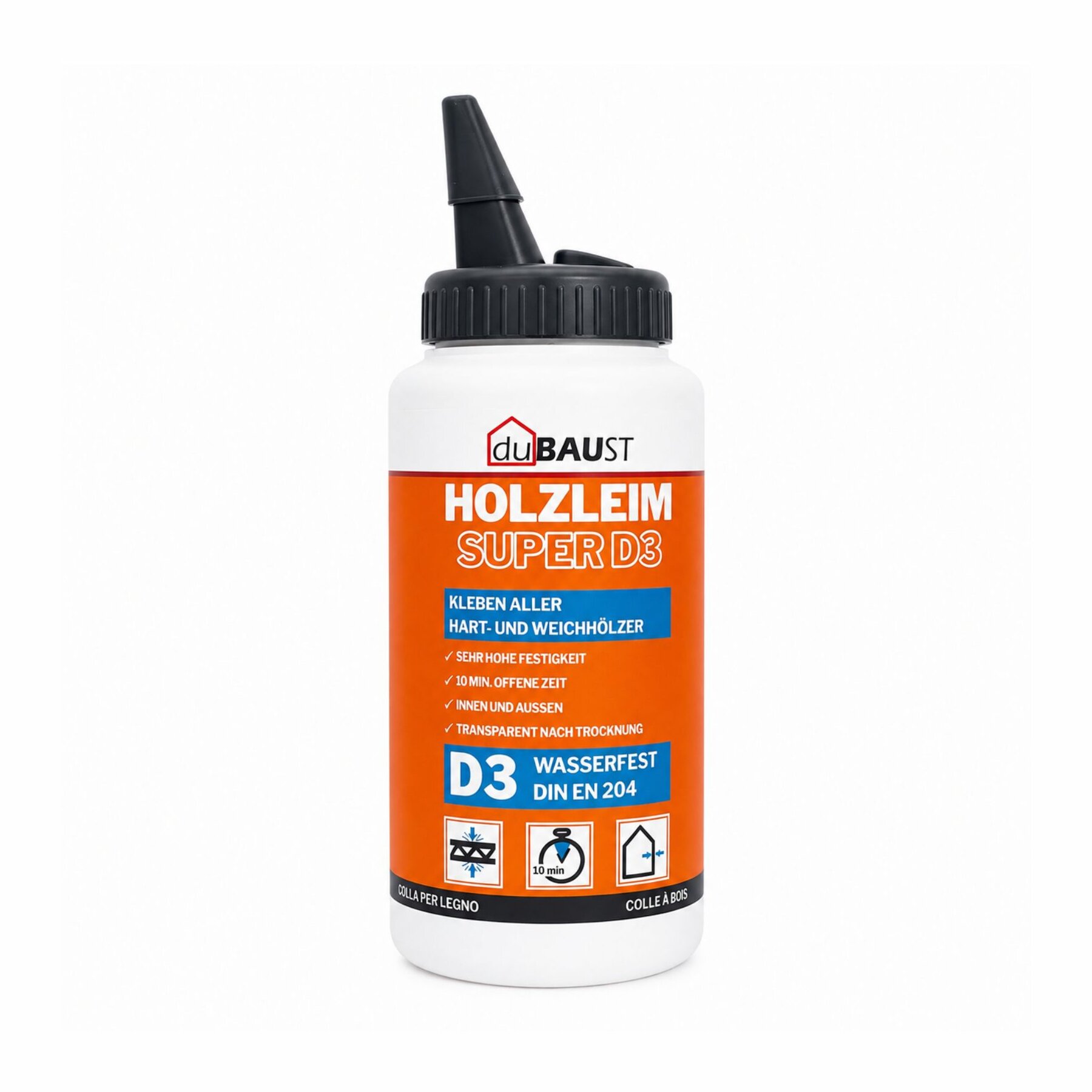 duBAUST WOD24 SUPER D3 Holzleim 750g Flasche