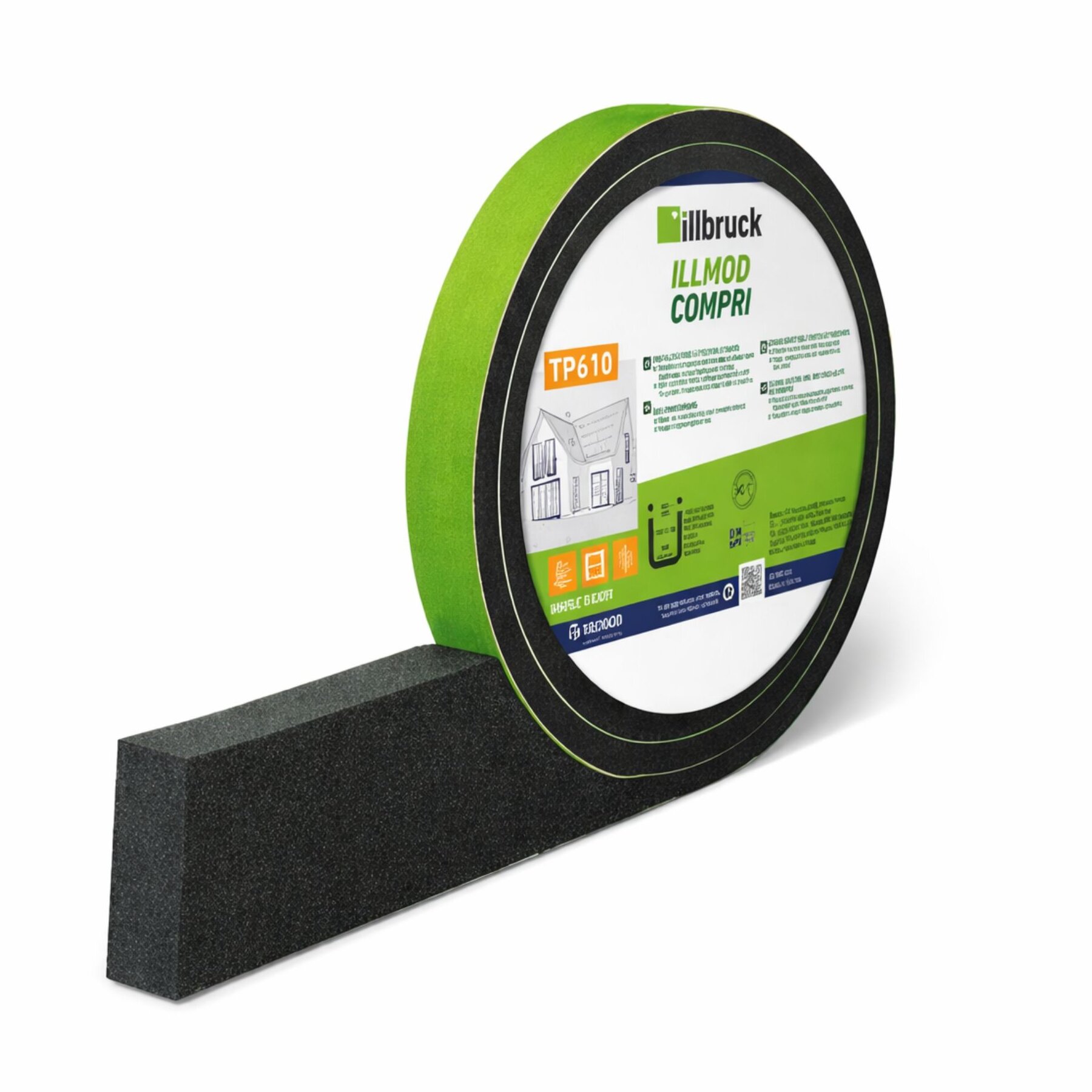 illbruck TP610 Kompriband Fugendichtband eco 20/6-10 3,6m/Rolle anthrazit