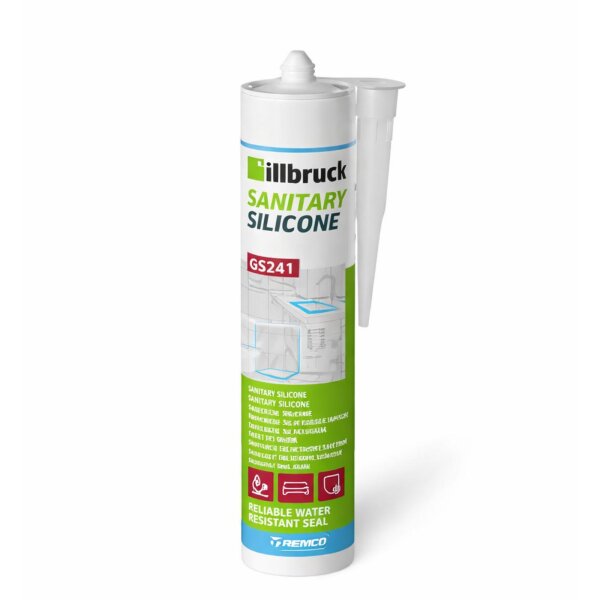 RESTPOSTEN 10x Illbruck GS241 Sanitärsilikon 310ml weiss MHD 02/26