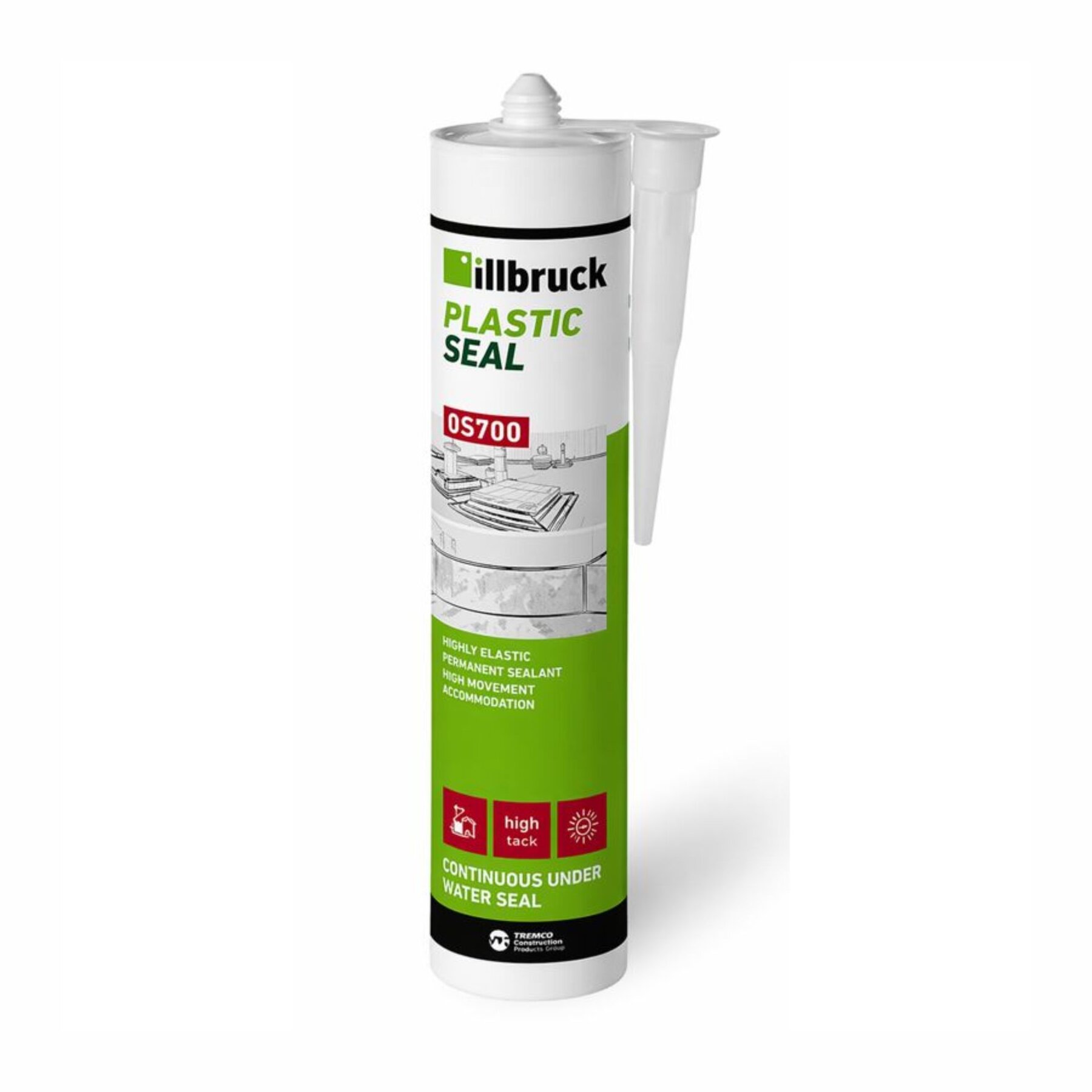 RESTPOSTEN illbruck OS700 Kunststoff Schwimmbad Silikon 310ml Kartusche 2 Farben