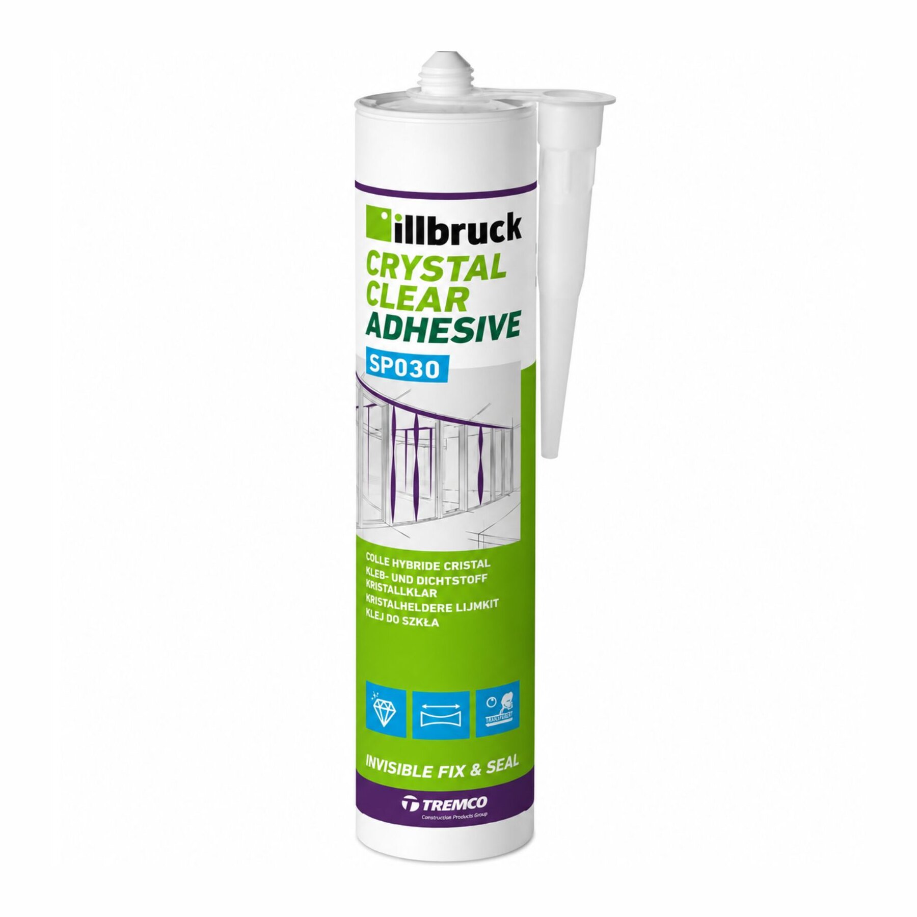 RESTPOSTEN illbruck SP030 Kleb- und dichtstoff  kristallklar 310ml Kartusche MHD 08/26