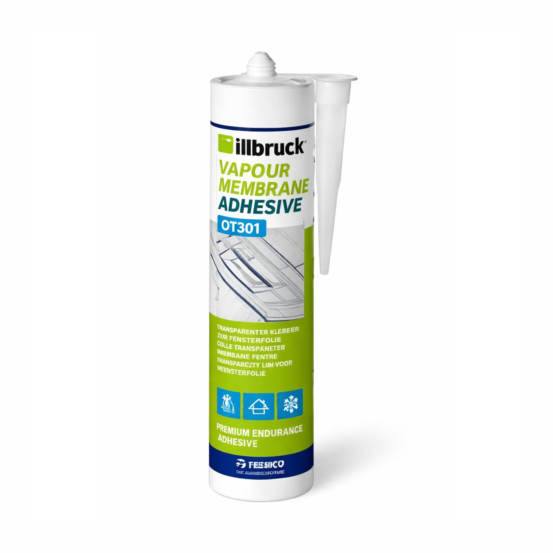 RESTPOSTEN illbruck OT301 Folienkleber DB Premium 310ml Kartusche MHD 07/26
