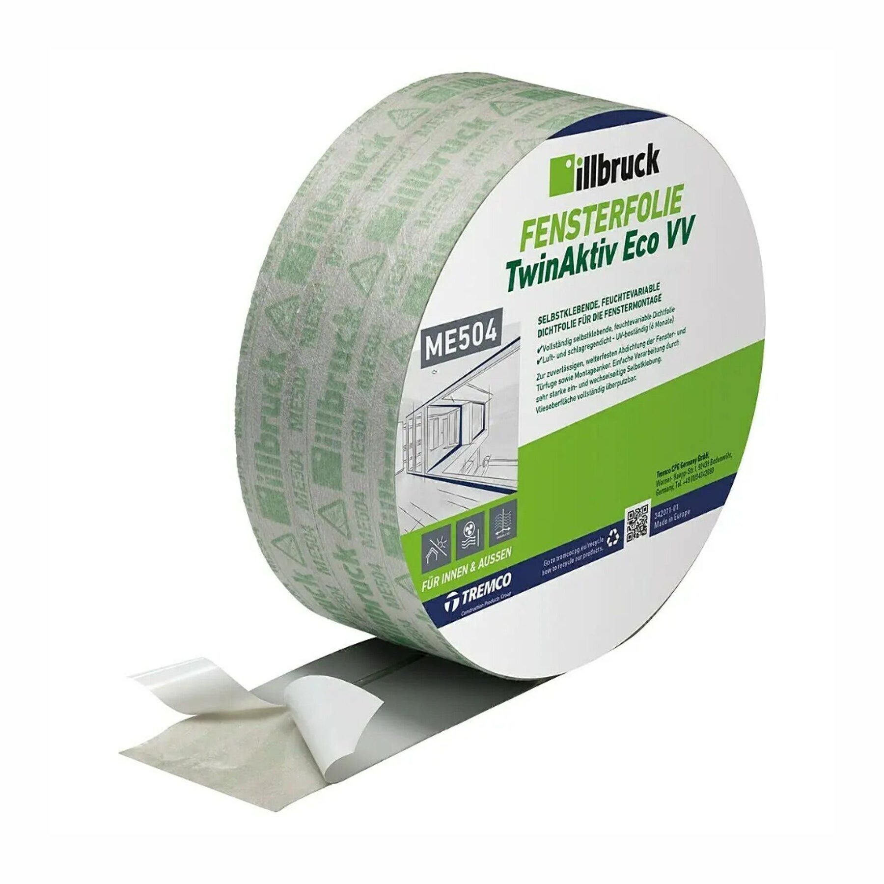 RESTPOSTEN illbruck ME504 TwinAktiv Eco VV 120mm x 40m/Rolle MHD 07/26