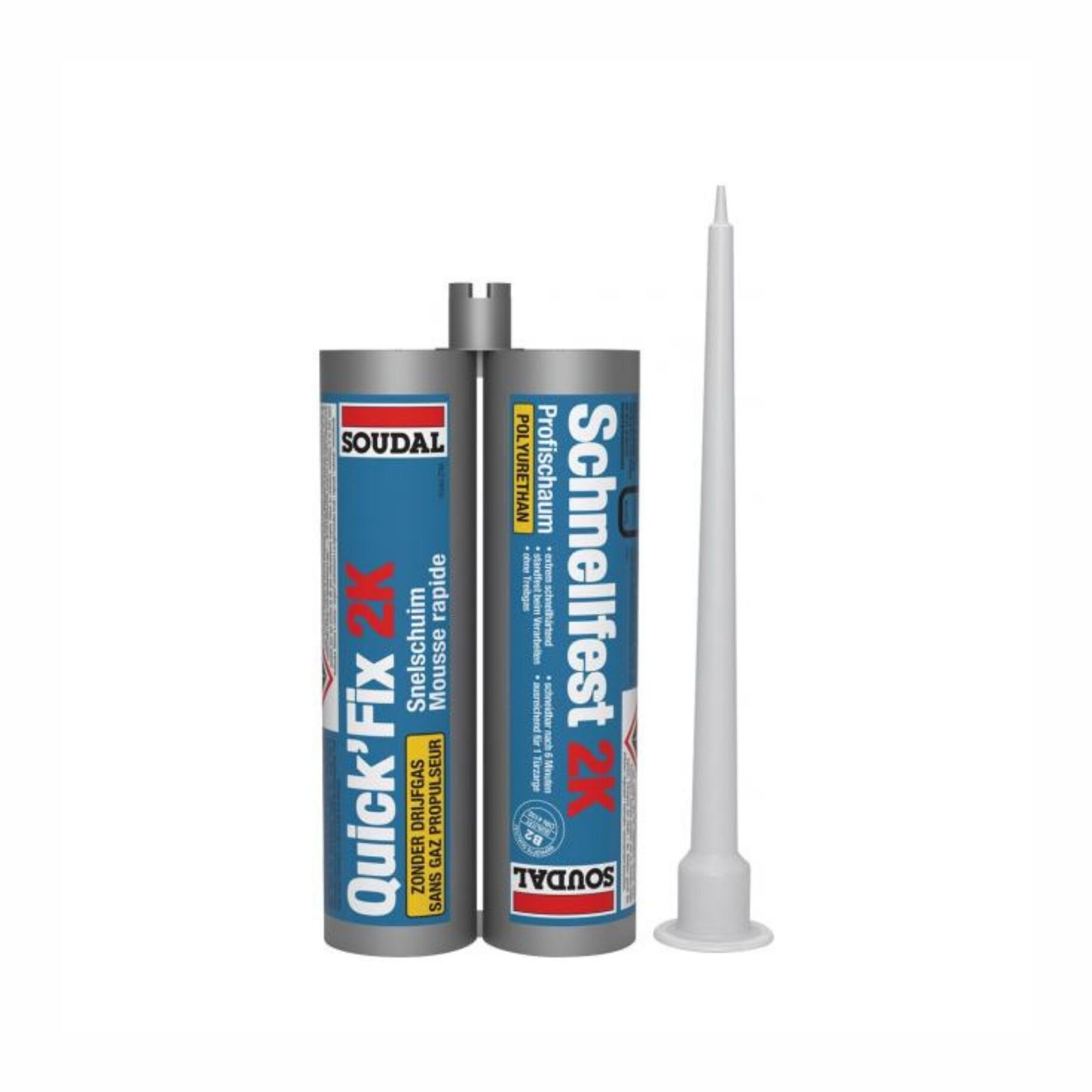 Soudal 2K Profischaum Schnellfest Türzargenschaum 210ml Doppelkartusche
