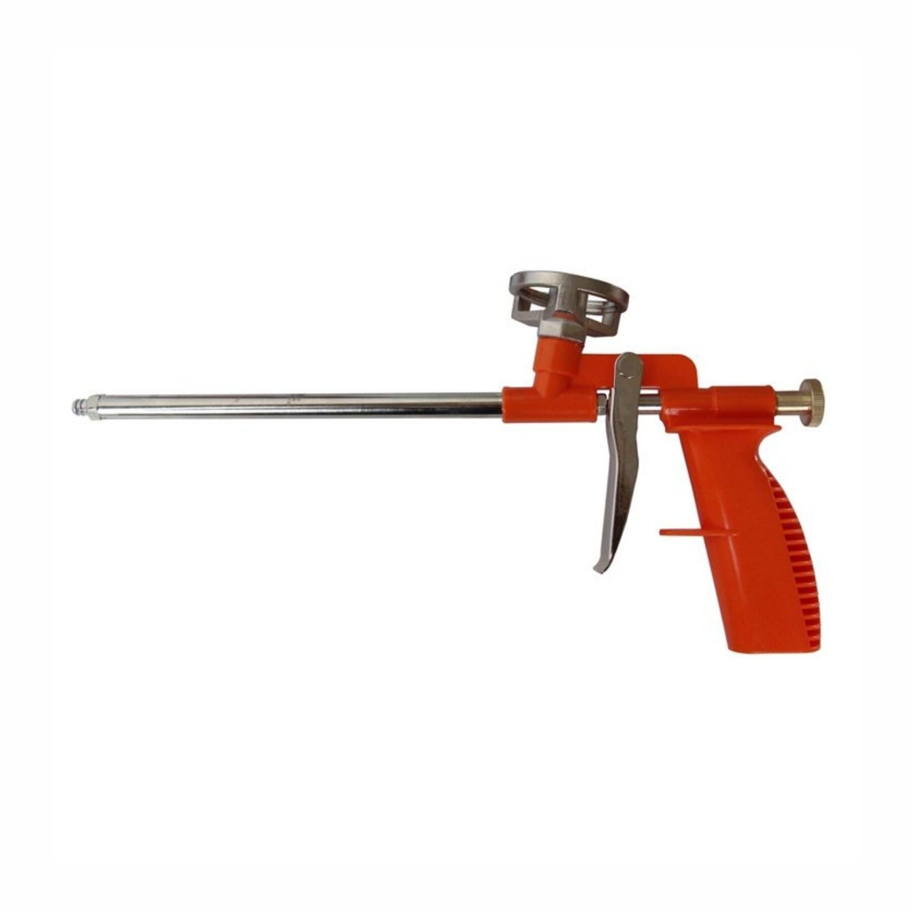 dubaust Schaumpistole Compact rot/orange Bauschaum PU Schaum Pistole Nickelbeschichtet