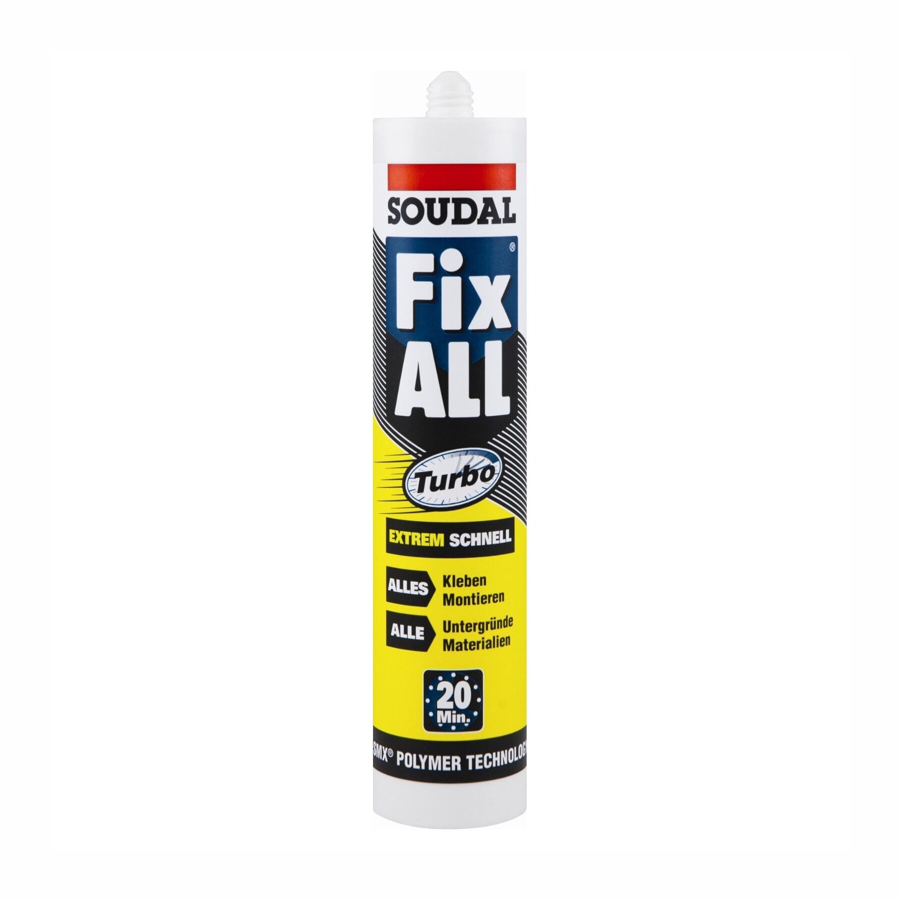Soudal Fix ALL Turbo 430 g – Montagekleber mit fester Klebeverbindung in 20 Minuten